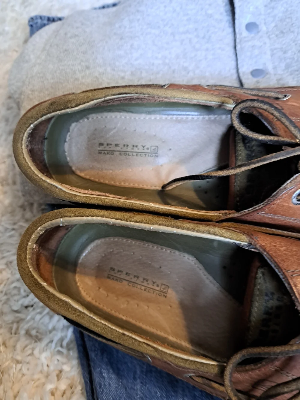 Sperry Brown Leather Boat Shoes